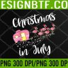 WTM 05 41 Christmas In July Flamingo Pink Funny Camping Camper PNG, Digital Download