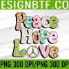 WTM 05 53 PEACE SIGN LOVE 60s 70s Tie Dye Hippie Halloween Svg, Eps, Png, Dxf, Digital Download