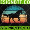 WTM 05 58 Retro Horse Lover Horseback Riding Cowgirl Western Svg, Eps, Png, Dxf, Digital Download