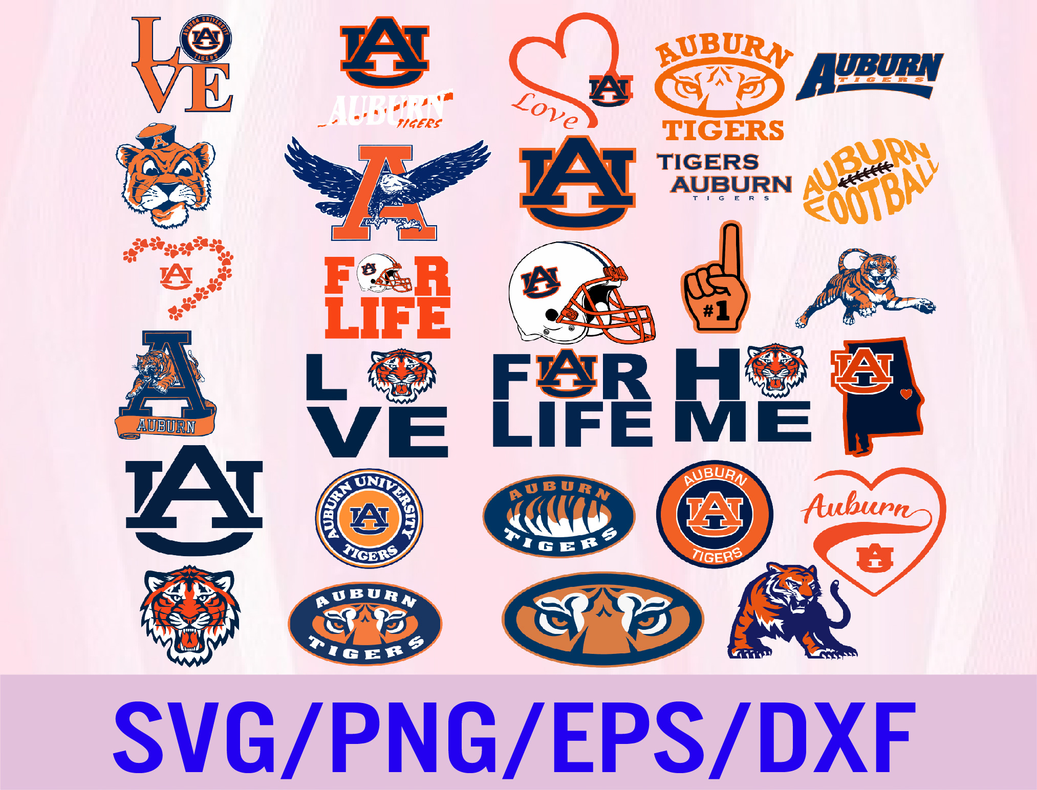 Auburn Tigers Football svg,ncaa team, ncaa logo bundle, College ...