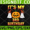 WTM 05 102 Kids Halloween Birthday 3 Year Old Boy Girl 3rd Birthday Costume Svg, Eps, Png, Dxf, Digital Download