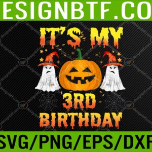 WTM 05 102 scaled Kids Halloween Birthday 3 Year Old Boy Girl 3rd Birthday Costume Svg, Eps, Png, Dxf, Digital Download