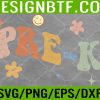 Retro Teacher Daisy Colorful – Elementary School Teacher Svg, Eps, Png, Dxf, Digital Download