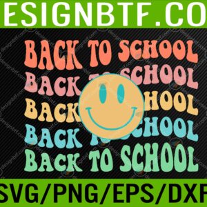 WTM 05 43 scaled Back To School Smile Happy Face Retro First Day Of School Svg, Eps, Png, Dxf, Digital Download
