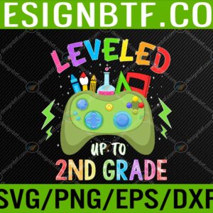 WTM 05 55 scaled Leveled Up To 2nd Grade Gamer Back To School First Day Boys Svg, Eps, Png, Dxf, Digital Download
