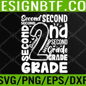 WTM 05 67 scaled 2nd grade squad second back to school student teacher funny Svg, Eps, Png, Dxf, Digital Download