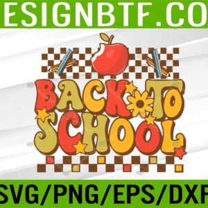 WTM 05 73 scaled Groovy Teacher Vibes Elementary Retro Welcome Back To School Svg, Eps, Png, Dxf, Digital Download
