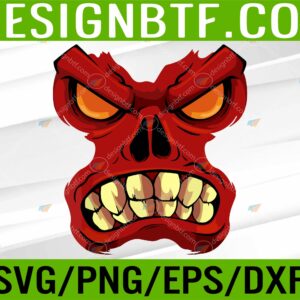 WTM 05 12 scaled Angry Monster Face Lazy Halloween Costume Scary Creepy Svg, Eps, Png, Dxf, Digital Download