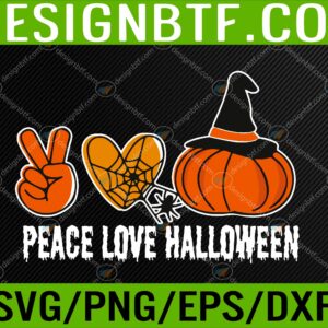 WTM 05 18 scaled Peace Love Halloween Lazy Halloween Costume Cool Pumpkin Svg, Eps, Png, Dxf, Digital Download