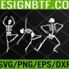 WTM 05 21 Skeleton Dancing Lazy Halloween Costume Funny Skull Bones Svg, Eps, Png, Dxf, Digital Download