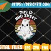 This Is Boo Sheet G-host Retro Halloween Svg, Eps, Png, Dxf, Digital Download