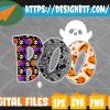 WTM web moi 05 3 Funny boo with g-host and pumpkins for halloween Svg, Eps, Png, Dxf, Digital Download