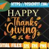 WTMWEBMOI 05 1 Happy thanksgiving autumn fall leaves for holiday season Svg, Eps, Png, Dxf, Digital Download