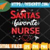WTMWEBMOI 05 22 Santa favorite nurse for christmas in hospital Svg, Svg, Eps, Png, Dxf, Digital Download