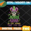 WTMWEBMOI 05 20 Mardi Gras Voodoo Lover Black Magic Carnival Fan Voodoo Doll PNG, Digital Download