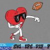 WTMWEBMOI 03 22 Heart American Football Valentines Day Svg, Eps, Png, Dxf, Digital Download