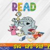 WTMWEBMOI123 02 41 Funny Teacher Library Read Book Club Piggie Elephant Pigeons Svg, Eps, Png, Dxf, Digital Download