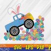 WTMWEBMOI123 02 8 Kids Easter Monster Truck Climbing Easter Eggs Svg, Eps, Png, Dxf, Digital Download