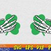 WTMWEBMOI123 03 Shamrock Hand Skeleton, St Patrick Day svg, Irish svg, Skeleton Boob Hand svg, Shamrock Boob Hand svg, Funny St. Patricks Day svg