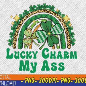 WTMWEBMOI123 03 7 Lucky Charm My Ass png, Boho Green Rainbow, St. Patrick's Day, Shamrock, Luck of The Irish png