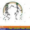 WTMWEBMOI123 04 13 St Patrick's Day Skeleton Dancing Skeletons PNG, Digital Download