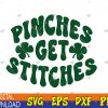 WTMWEBMOI123 04 58 Pinches Get Stitches Funny St Patrick's Day Svg, Eps, Png, Dxf, Digital Download