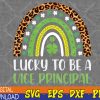 WTMWEBMOI123 04 71 Lucky To Be A Vice Principal Rainbow St Patricks Day Svg, Eps, Png, Dxf, Digital Download