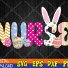 WTMWEBMOI123 04 81 Bunny Nurse Funny Egg Easter Day Floral Svg, Eps, Png, Dxf, Digital Download