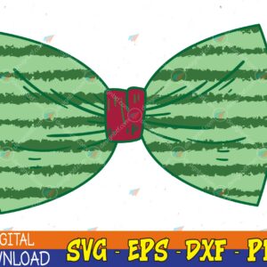 WTMWEBMOI123 04 Cute and lovely Cocomelon bow tie Svg, Png, Dxf, Eps digital file