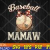 WTMWEBMOI123 04 55 Womens Softball Baseball Mamaw Leopard Mother's Day V-Neck PNG, Digital Download
