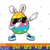WTMWEBMOI123 04 83 Dabbing Easter Egg, Happy Easter Bunny Svg, Eps, Png, Dxf, Digital Download