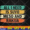 WTMWEBMOI123 04 98 All-I-Need Is Suvo Meso And Rakija Serbian Svg, Eps, Png, Dxf, Digital Download