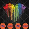 WTMWEBMOI066 04 12 Dog Paws Rainbow Heart Dog Lover Gay Pride LGBT Svg, Eps, Png, Dxf, Digital Download