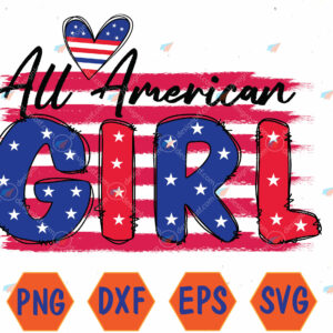 WTMWEBMOI066 04 134 All American Girls 4th of July Daughter Svg, Eps, Png, Dxf, Digital Download