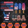WTMWEBMOI066 04 138 America Rock Sign 4th of July Vintage American Flag PNG 4 Files Svg, Eps, Png, Dxf, Digital Download