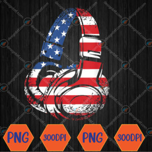 WTMWEBMOI066 04 16 Funny 4th Of July American Flag Gaming Patriotic Svg, Eps, Png, Dxf, Digital Download