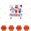 WTMWEBMOI066 04 99 Pharmacy Crew 4th Of July Cute Pills American Patriotic Svg, Eps, Png, Dxf, Digital Download