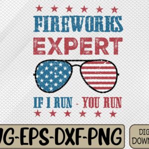 WTMWEBMOI066 09 27 Fireworks Expert If I Run You Run Retro 4th Of July I-ndependence-Day Patriotic American Flag Svg, Eps, Png, Dxf, Digital Download