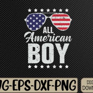 WTMWEBMOI066 09 50 All American Boy 4th of July Sunglasses USA Flag Boys Kids Svg, Eps, Png, Dxf, Digital Download