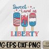 WTMWEBMOI066 09 57 Sweet Land Of Liberty Red White and Blue Family Matching 4th Of July Fourth of July 1776 Svg, Eps, Png, Dxf, Digital Download