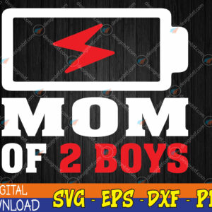 WTMWEBMOI123 04 198 Funny Gift Ideas For Mother's Day Mom Of 2 Boys Svg, Eps, Png, Dxf, Digital Download