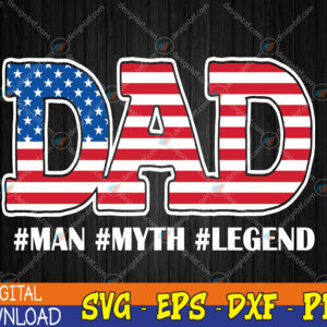 WTMWEBMOI123 04 295 Patriotic Dad, Father, American Flag Svg, Eps, Png, Dxf, Digital Download