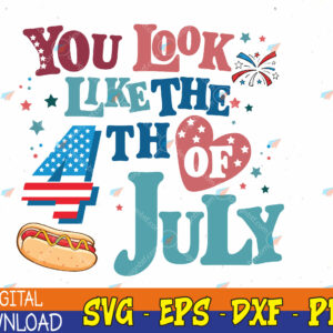 WTMWEBMOI123 04 340 You Look Like 4th Of July Makes Me Want A Hot-Dog Real Bad, Patriotic Svg, Eps, Png, Dxf, Digital Download