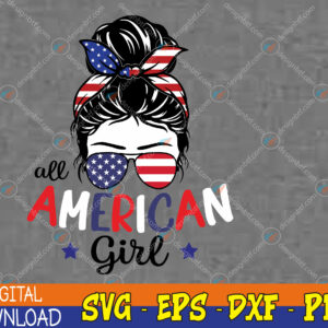 WTMWEBMOI123 04 378 All American Girls 4th of July Bleached Daughter USA Svg, Eps, Png, Dxf, Digital Download