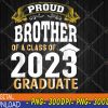 WTMWEBMOI123 04 92 Graduation Gifts for Family Proud Brother of a 2023 Senior PNG, Digital Download