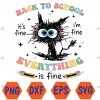 WTMWEBMOI066 04 148 Funny Black Cat Back to School for Teachers Boys Girls Kids Svg, Eps, Png, Dxf, Digital Download