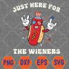 WTMWEBMOI066 04 24 I'm Just Here For The Wieners Funny Fourth of July Svg, Eps, Png, Dxf, Digital Download