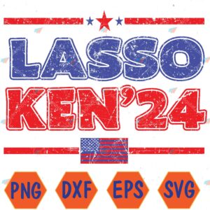 WTMWEBMOI066 04 3 Lasso Kent' 24 Funny Usa Flag Sports 4th of july Svg, Eps, Png, Dxf, Digital Download