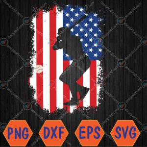 WTMWEBMOI066 04 9 4th Of July Patriotic Baseball Men USA American Flag Boys Svg, Eps, Png, Dxf, Digital Download