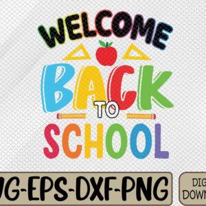 WTMWEBMOI066 09 175 Welcome Back To School First Day Of School Svg, Eps, Png, Dxf, Digital Download